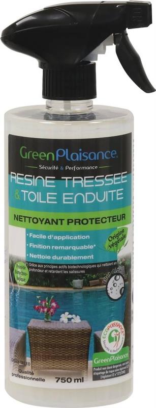 Nettoyant et protecteur mobilier en résine tressée - Flacon spray 750ml - Green Plaisance 09958